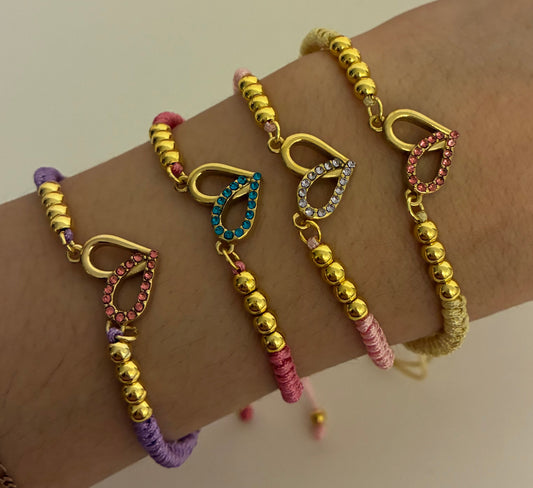 Pink Heart Bracelet