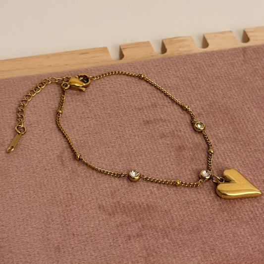 Heart Bling Bracelet