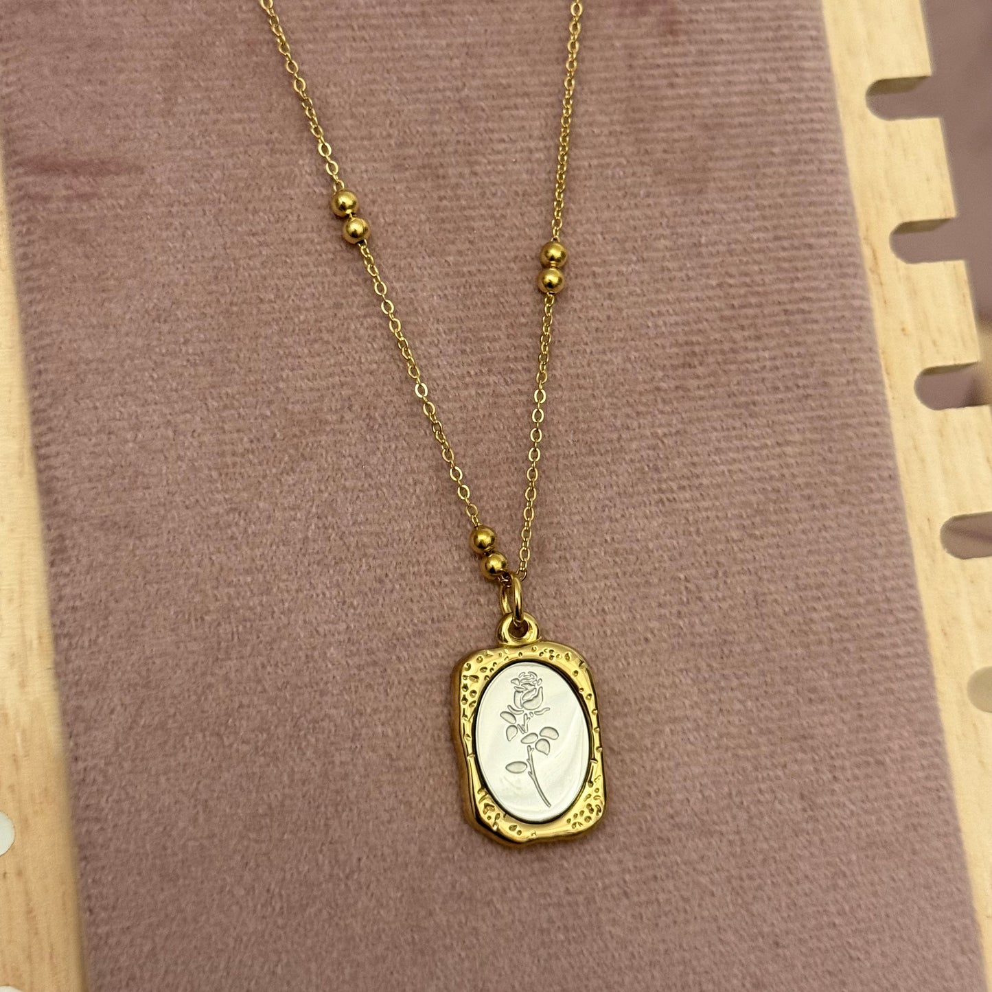 Mirror Flower Necklace