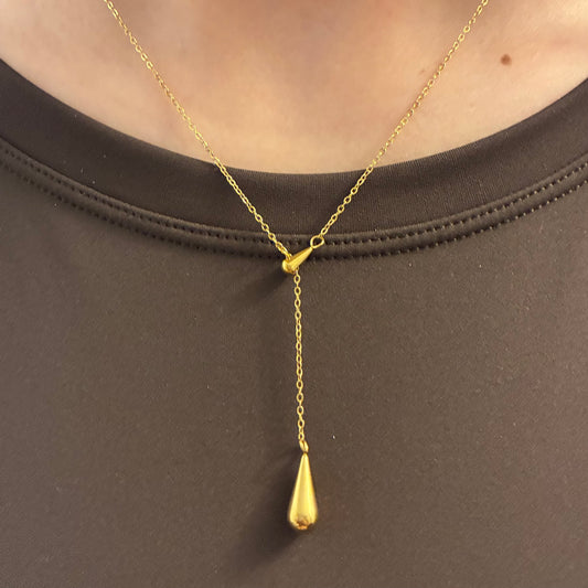 Water Drop Tassel Necklace