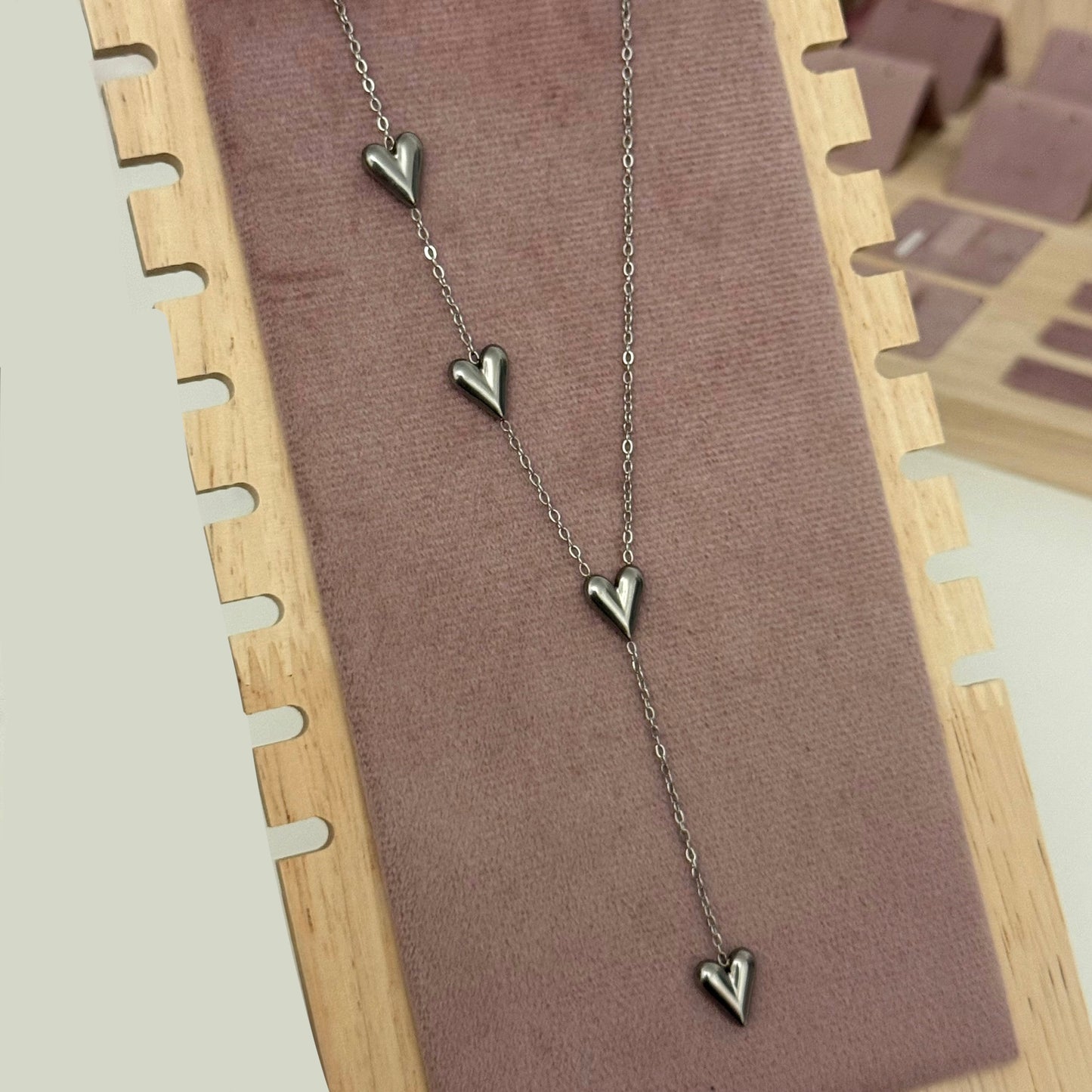 Silver Hearts Necklace